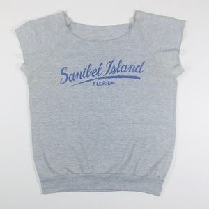 Santibel Island Florida Cropped Sweatshirt